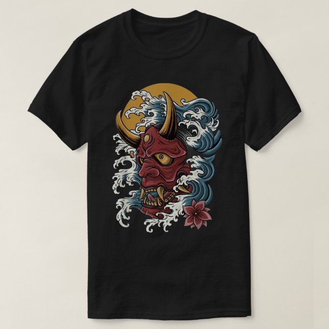 Camiseta Máscara de Oni de MÁSCARA ONI JAPONESA (Diseño del anverso)