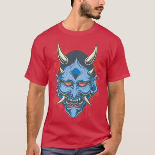 Camiseta Máscara de Oni Demon - Creatura Mítica del Mal Jap