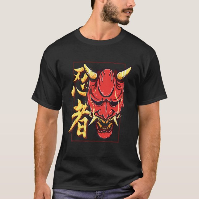 Camiseta Mascara de Oni Hannya Shinobi (Anverso)
