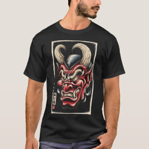 Camiseta Mascara de Oni japonesa