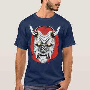 Camiseta Máscara de Oni japonesa de la antigua Samurai, Sam