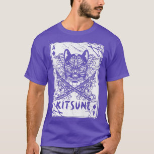 Camiseta Máscara de Oni japonesa kitsune máscara demon Samu