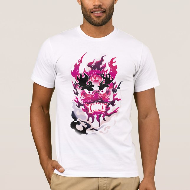 Camiseta Máscara de Oro rosa tradicional (Anverso)