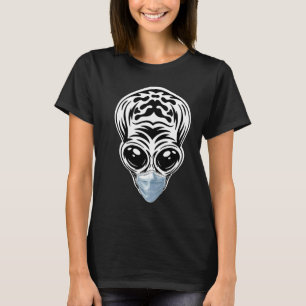 Camiseta Máscara de OVNI de cabeza alienígena Creo que OVNI