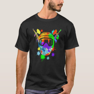 Camiseta Máscara de Paintball Juego de Paintball Arma de Ai