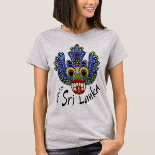 Camiseta Máscara de pavo real Sri Lanka