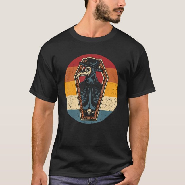 Camiseta Máscara de pico medieval de Médica de la peste mas (Anverso)