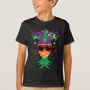 Camiseta Máscara de piña al revés Carnaval de Mardi Gras