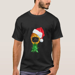Camiseta Máscara de piña larga del swinger de Santa Hat al 