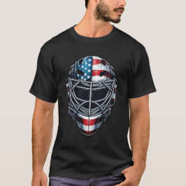 Camiseta Máscara de portero de hockey 4 de julio bandera am