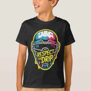 Camiseta Máscara de portero de hockey Respect The Drip Hock