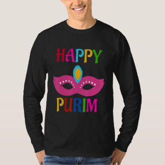 Camiseta Máscara de Purim feliz