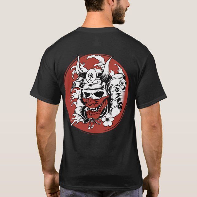 Camiseta Máscara de Samurai (Reverso)