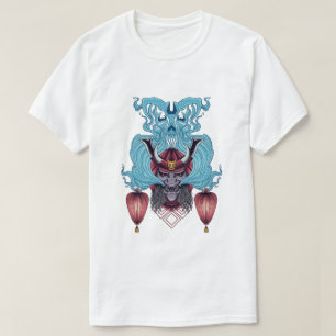 Camiseta Máscara de Samurai con fantasma