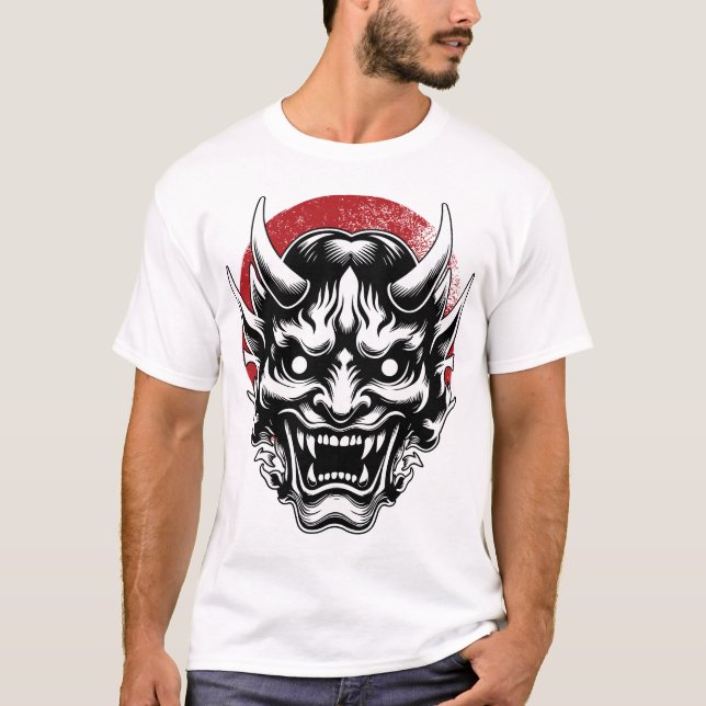 Camiseta Máscara de samurai/ japan (Anverso)