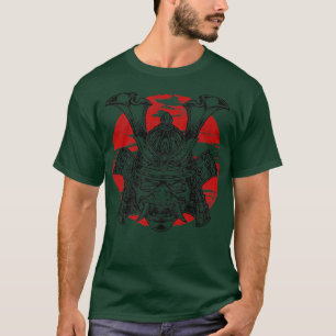 Camiseta Máscara de Samurai Kabuki Artes Marciales Japonesa
