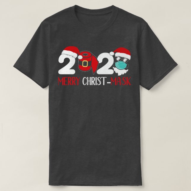 Camiseta Máscara de Santa Face 2020 de los Navidades de Mer (Diseño del anverso)