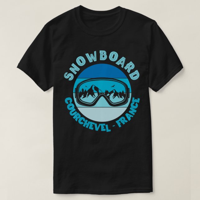 Camiseta Máscara de Snowboard Courchevel Francia (Diseño del anverso)