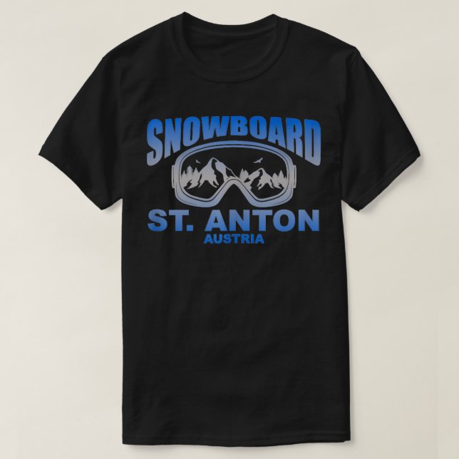 Camiseta Máscara de Snowboard St Anton Austria (Diseño del anverso)