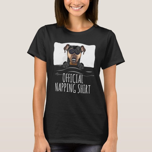 Camiseta Máscara de sueño negro Manchester Terrier Official (Anverso)