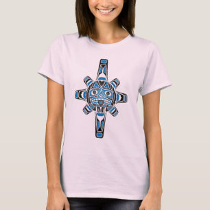 Camiseta Máscara de Sun del Haida, azul