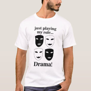 Camiseta Máscara de Teatro Drama de Teatro Actor de Teatro