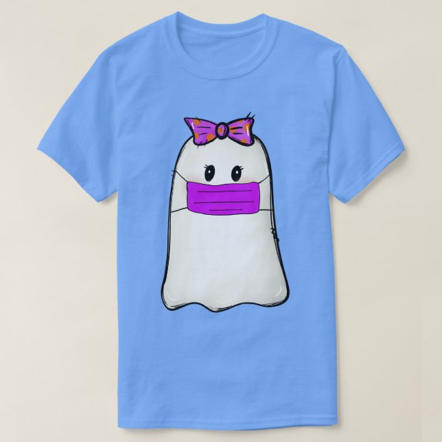 Camiseta máscara de uso espeluznante (Diseño del anverso)