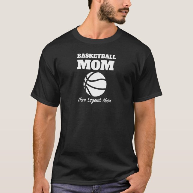 Camiseta Mascara De Ventilador De Baloncesto Para Mamá (Anverso)