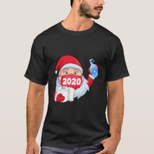 Camiseta Máscara De Vestido Santa Con Papel De Aseo- Cuaren
