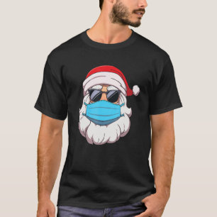 Camiseta Máscara De Vestido Santa Y Gafas De Sol Mentes Cua