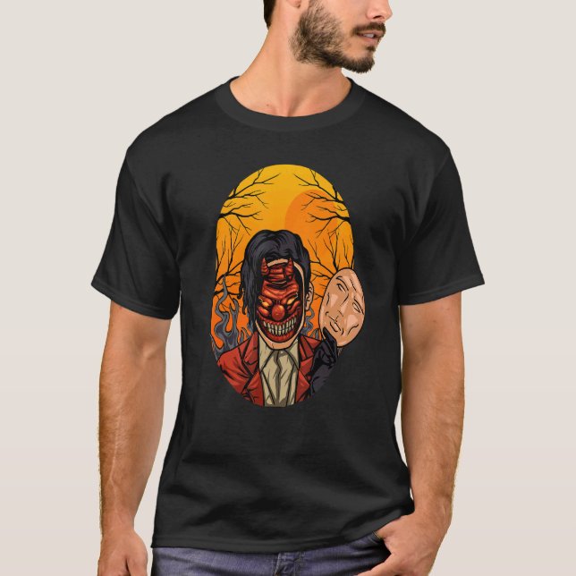 Camiseta Máscara del diablo Máscara Nyanah Demonio Con Másc (Anverso)