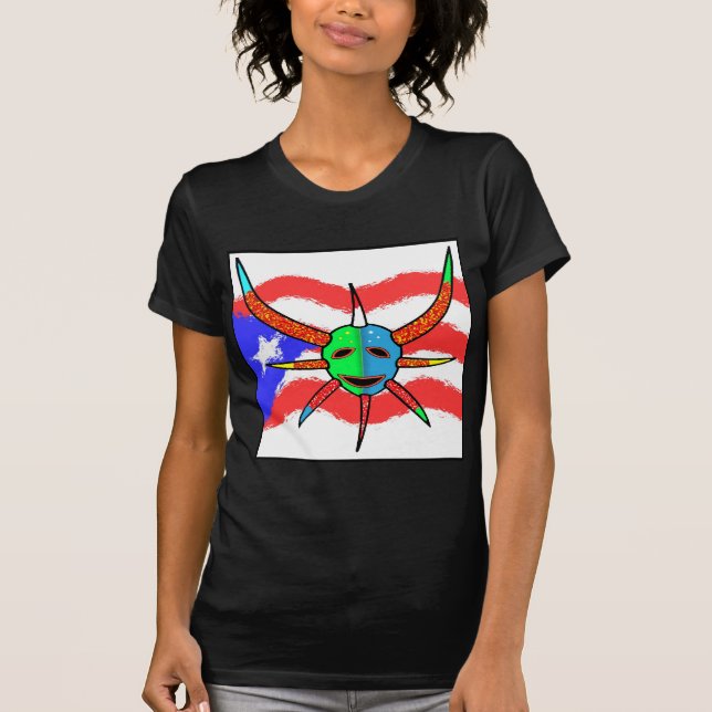 Camiseta máscara del vejigante (Anverso)