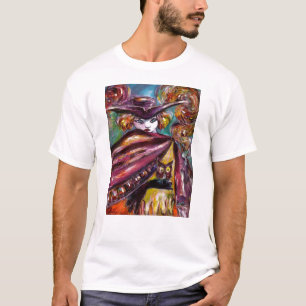 Camiseta Máscara desconocida/misteriosa con tricornio y búh