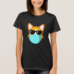 Camiseta Máscara Distancia social animal Corgi