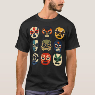 Camiseta Máscara Divertida de Lucha Libre de Lucha Cute