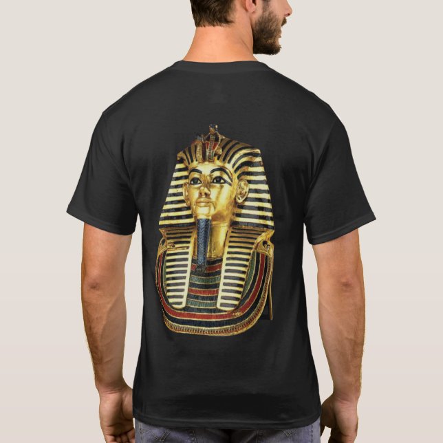 Camiseta Máscara egipcia de oro del Rey Tut (Reverso)