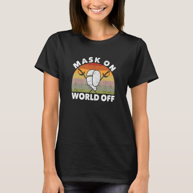 Camiseta Máscara En El Mundo De La Esgrima Deportiva Del Es (Anverso)