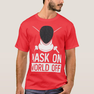 Camiseta Máscara En El Mundo Del Relieve metalizado De Esgr
