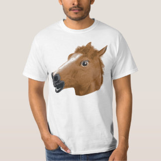 Camiseta Máscara espeluznante de la cabeza de caballo