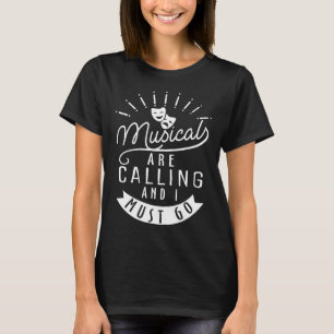 Camiseta Máscara facial de Broadway para amantes del teatro
