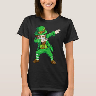 Camiseta Máscara facial de duende haciendo dab Día de San P