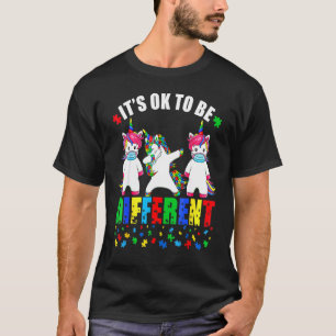 Camiseta Máscara Facial de Unicornio de Conciencia del Auti