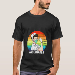Camiseta Máscara facial divertida para mujeres enfermeras v