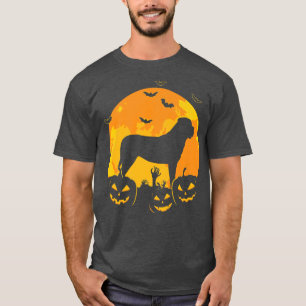 Camiseta Máscara inglesa de Halloween Jack O Lantern Dog Pu