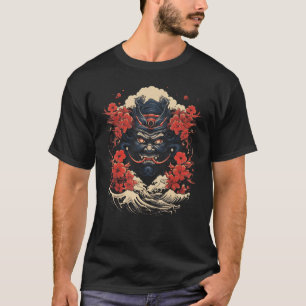 Camiseta Mascara japonesa Noh Demon Tengu Mask Art