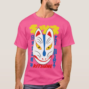 Camiseta Máscara kitsune de Fox japonesa