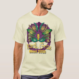 Camiseta Máscara Mardi Gras 2025 - Biloxi, MS (bla