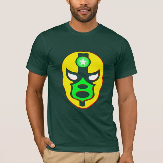 Camiseta Máscara mexicana del luchador (Anverso)
