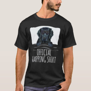 Camiseta Máscara negra para dormir Retriever de capa plana 
