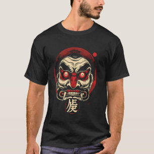 Camiseta Máscara Oni Demon Japonés Disfraz Halloween